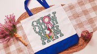 show mom chicken tote bags for women, raising chickens country girl gifts, farmers market bag for chicken mom, chicken Christmas gifts for