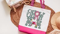 show mom goat tote bags for women, Boer goat farmers market bag, Kiko goat gifts for Mom, Oberhasli goat Christmas gifts for ladies, Alpine