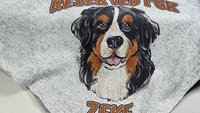 personalized dog name blanket 50 x 60, best gifts for dog lovers, Bernese mountain dog throw blanket for bed, unique dog mom gifts, cozy