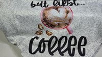 but first coffee snuggle blanket for couples, coffee lover gifts for her, cozy Valentines day gifts for girlfriend, funny throw blankets for