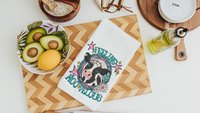 funny cow kitchen towels for gifts, cowgirl hand towel for guest bathroom, whimsical home decor gift for her, cute cow gifts for cow lovers