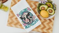 funny cow kitchen towels for gifts, cowgirl hand towel for guest bathroom, whimsical home decor gift for her, cute cow gifts for cow lovers