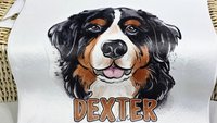personalized Bernese Mountain dog golf towel dog memorial gift for women, Bernese dog golf gifts for ladies for golf bags, dog lover