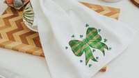 St Patricks day coquette bow throw pillows