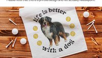 life is better with a dog tennis towels for women, tennis mom sweat towel with loop, unique dog mom gifts, best gifts for dog lovers, gym