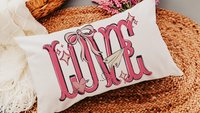 love coquette kitchen towel for Valentines day gifts for girlfriend, preppy Valentines kitchen decor, Galentines day gifts for friends, best