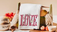 love coquette lumbar throw pillows for guest room, cute Valentines gifts for wife, preppy Valentines Day decorative pillows for couch dorm