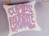 Personalized Cupid’s Favorite Valentine Throw Pillow, 18x18