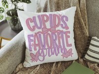 Personalized Cupid’s Favorite Valentine Throw Pillow, 18x18