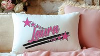 Personalized carolina blue name long pillow