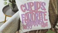 cupids favorite gymnast throw pillows for bed light pink decorative pillows, gymnastics gifts for girls, Valentines day best selling gifts