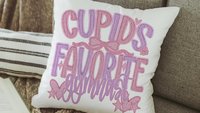 cupids favorite gymnast throw pillows for bed light pink decorative pillows, gymnastics gifts for girls, Valentines day best selling gifts