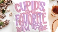cupids favorite hot mess funny throw pillows for couch, bestie gifts for women, sarcastic Valentines day best selling gifts Etsy shops, faux