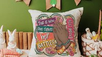 this is how I fight my battles faith based throw pillows for couch floral Christian gifts for best friends, Exodus 14:14 Bible verse accent