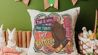 this is how I fight my battles faith based throw pillows for couch floral Christian gifts for best friends, Exodus 14:14 Bible verse accent