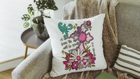 proverbs 31:30 throw pillows for couch floral decorative pillows with scripture, home decor gift for her, Christian gifts for best friends