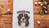 Personalized bernese dad golf towel dog gifts for men, Bernese mountain dog Fathers day gifts for golfers, golf stocking stuffers, golf dad