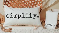 custom word of the year purpose lumbar throw pillows for couch, mantra quote decorative pillows for bed, motivational gifts for badass women