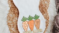 Happy Easter baby burp cloth, Easter carrots spit up towels, Easter baby gifts for newborn, baby first Easter basket stuffers for infants