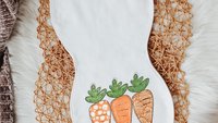 Happy Easter baby burp cloth, Easter carrots spit up towels, Easter baby gifts for newborn, baby first Easter basket stuffers for infants