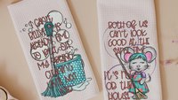 spring cleaning funny kitchen towels for women, spring decor for home, stay at home mom gifts from daughter home decor, cute kitchen hand