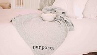 custom word of the year purpose snuggle blanket 50x60 inches, cozy gifts for friend, mantra quote throw blankets for bed, motivational gifts