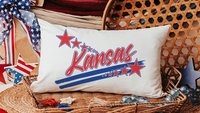 custom Texas pillow for couch, best gifts for her, long pillows for full beds, patriotic decor for home, Texas gifts for women, Texas dorm