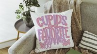 cupids favorite gymnast throw pillows for bed light pink decorative pillows, gymnastics gifts for girls, Valentines day best selling gifts