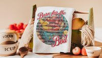 Born for the boil crawfish kitchen towels, Creole cooking crawfish boil Cajun kitchen decor, pinch the tail Louisiana gifts, Southern gifts