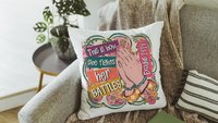 this is how I fight my battles faith based throw pillows for couch floral Christian gifts for best friends, Exodus 14:14 Bible verse accent