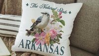 Floral Texas throw pillows 