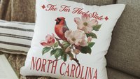 Michigan state bird throw pillows for couch floral Michigan state flower decorative pillows for sofa, Michigan gifts for women, real estate
