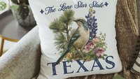 Michigan state bird throw pillows for couch floral Michigan state flower decorative pillows for sofa, Michigan gifts for women, real estate