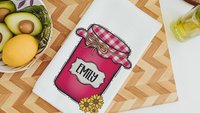 personalized Jesus is my jam hand towels for kitchen Christian gifts for daughter wedding shower, strawberry kitchen decor, Matthew 22:37