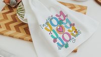 joy in my heart Christian kitchen towels for bridal shower, Easter hostess gift for women, faith gifts for sister, Spring hand towel for