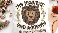 the heavens are roaring lion throw pillows for kids, John 3:16 Bible verse decorative pillows for couch, scripture nursery decor, Christian