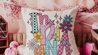 cute Indiana throw pillows for couch colorful accent pillows for dorm room, real estate agent gifts, realtor office decor, Indiana girl gift