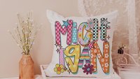 trendy Michigan throw pillows for couch colorful Michigan dorm decor for girls, real estate agent gifts, bright Michigan decor for office