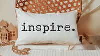 custom word of the year purpose lumbar throw pillows for couch, mantra quote decorative pillows for bed, motivational gifts for badass women
