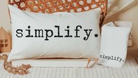 custom word of the year purpose lumbar throw pillows for couch, mantra quote decorative pillows for bed, motivational gifts for badass women