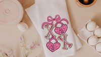 xoxo Valentines throw pillow covers 18x18, Valentines coquette kitchen towels for gifts, key to my heart decorative pillows for couch, V day