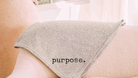 custom word of the year purpose snuggle blanket 50x60 inches, cozy gifts for friend, mantra quote throw blankets for bed, motivational gifts