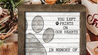paw print ornament personalized in memory of pet gift, sympathy gifts for loss of pet loss gift for kid, pet memorial ornament wood, pet mom