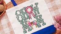 show mom sheep tote bags for women, raising sheep farmers market bag, Dorset sheep gifts for her, Hampshire sheep Christmas gifts for ladies