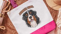 Berner mama tote bag for dog lover, Bernese mountain dog owner gifts for women, cute dog walking bag, Bernese dog mom gifts for her, best