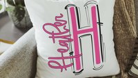 personalized name throw pillow cute pillows for girls, yellow dorm decor for college girls, 2026 high school graduation gifts for her, teen