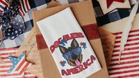 dog bless America patriotic throw pillows for couch, best gifts for dog lovers, 4th of July decor, unique dog mom gifts, German shepherd