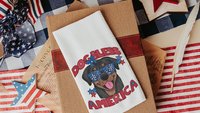 dog bless America rottweiler throw pillows for couch for dog lovers, rottweiler gifts for women, patriotic dog gift for owners, 4th of July