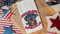 dog bless America rottweiler throw pillows for couch for dog lovers, rottweiler gifts for women, patriotic dog gift for owners, 4th of July