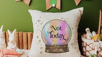 nope funny kitchen towels for gifts, custom quote pillow for bed, snarky decorative pillows for couch dorm decor for college girls, sassy